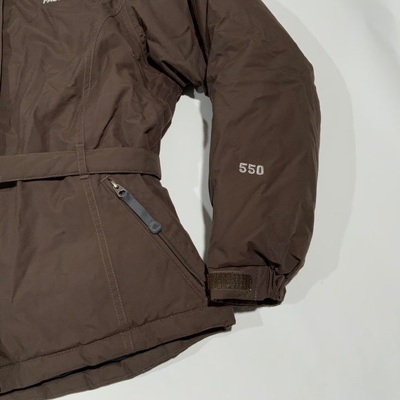 The North Face Brown Goose Down 550 Coat Puffer Jacket Size M - Picture 2 of 6
